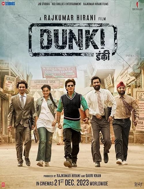 Dunki film posteri